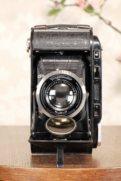 1936 Voigtlander Bessa Rangefinder with HELIAR LENS! 6x9, Freshly Serviced, CLA'd. - Voigtlander- Petrakla Classic Cameras