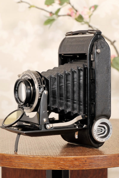 1936 Voigtlander Bessa Rangefinder with HELIAR LENS! 6x9, Freshly Serviced, CLA'd. - Voigtlander- Petrakla Classic Cameras
