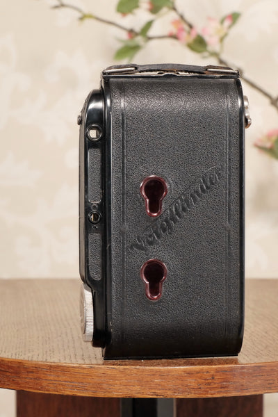 1936 Voigtlander Bessa Rangefinder with HELIAR LENS! 6x9, Freshly Serviced, CLA'd. - Voigtlander- Petrakla Classic Cameras