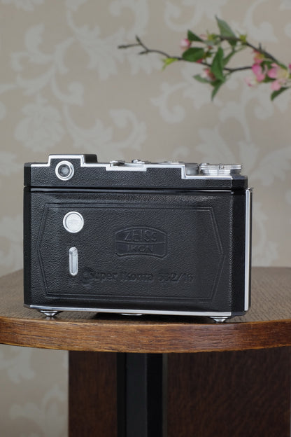 RARE! A 1938 Zeiss Ikon Super Ikonta, with T Coated Tessar lens, CLA'd, Freshly Serviced! - Zeiss-Ikon- Petrakla Classic Cameras