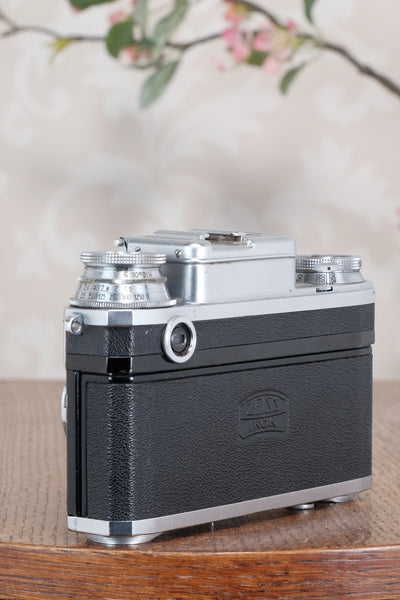 Near Mint! 1938 Zeiss Ikon Contax with Sonnar lens. CLA'd, Freshly Serviced!