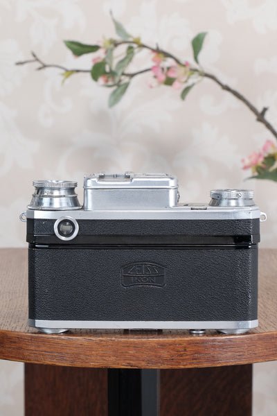 Near Mint! 1938 Zeiss Ikon Contax with Sonnar lens. CLA'd, Freshly Serviced!