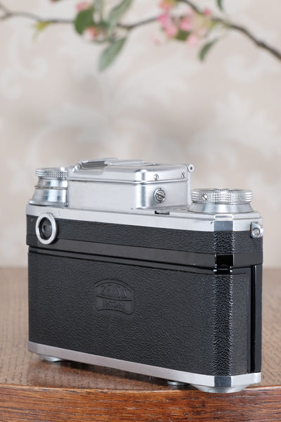 Near Mint! 1938 Zeiss Ikon Contax with Sonnar lens. CLA'd, Freshly Serviced!