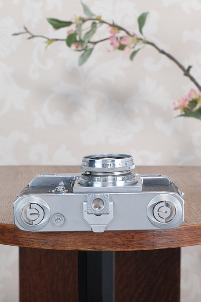 Near Mint! 1938 Zeiss Ikon Contax with Sonnar lens. CLA'd, Freshly Serviced!