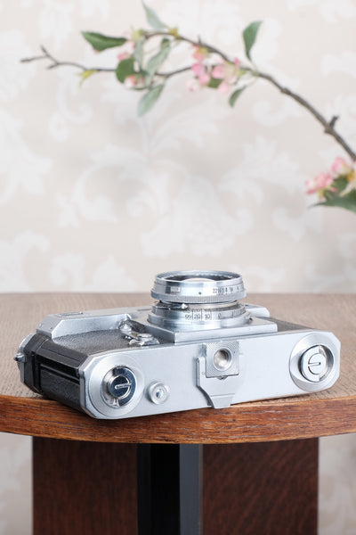 Near Mint! 1938 Zeiss Ikon Contax with Sonnar lens. CLA'd, Freshly Serviced!