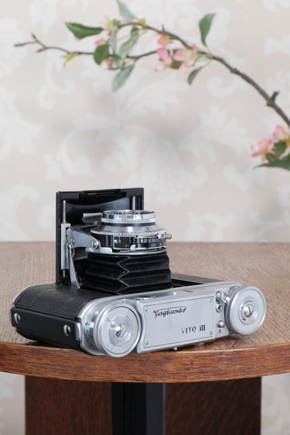 Superb 1953 Voigtlander Vito III, Rangefinder with 2.0 Ultron lens. CLA'd, Freshly Serviced!