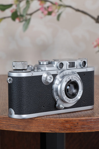 Superb! 1939 Leitz Leica III with Elmar lens & case, CLA’d, Freshly Serviced!
