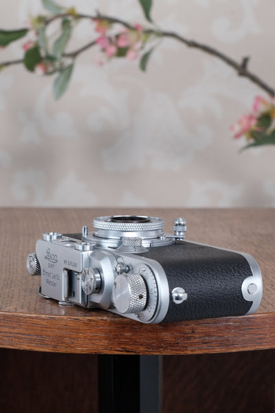 Superb! 1939 Leitz Leica III with Elmar lens & case, CLA’d, Freshly Serviced!