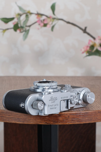 Superb! 1939 Leitz Leica III with Elmar lens & case, CLA’d, Freshly Serviced!