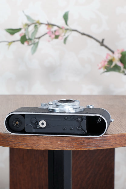 Superb! 1939 Leitz Leica III with Elmar lens & case, CLA’d, Freshly Serviced!