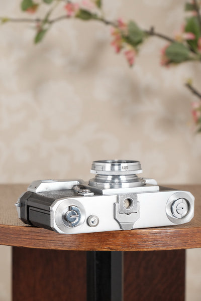 Excellent! 1936 Zeiss Ikon Contax II with Sonnar.  CLA'd, Freshly Serviced! - Zeiss-Ikon- Petrakla Classic Cameras