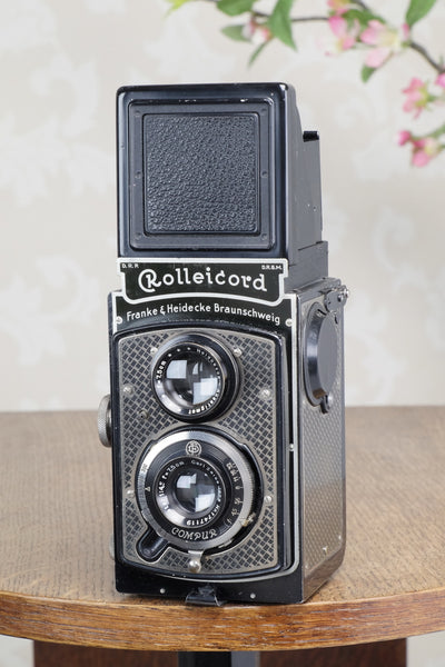 1936 Art-Deco Nickel-plated Rolleicord CLA’d Freshly Serviced! - Frank & Heidecke- Petrakla Classic Cameras