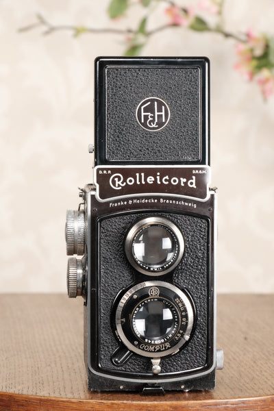 SUPERB! 1936 Rolleicord with leather case. CLA's, Freshly Serviced! - Frank & Heidecke- Petrakla Classic Cameras