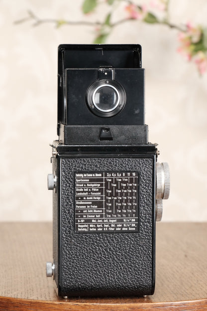 SUPERB! 1936 Rolleicord with leather case. CLA's, Freshly Serviced! - Frank & Heidecke- Petrakla Classic Cameras