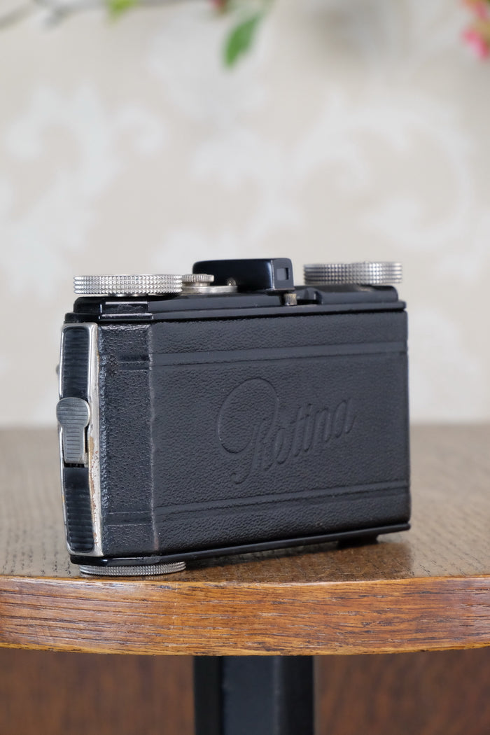 SUPERB! 1935 Black Kodak Retina I, CLA'd, Freshly Serviced! - Kodak- Petrakla Classic Cameras