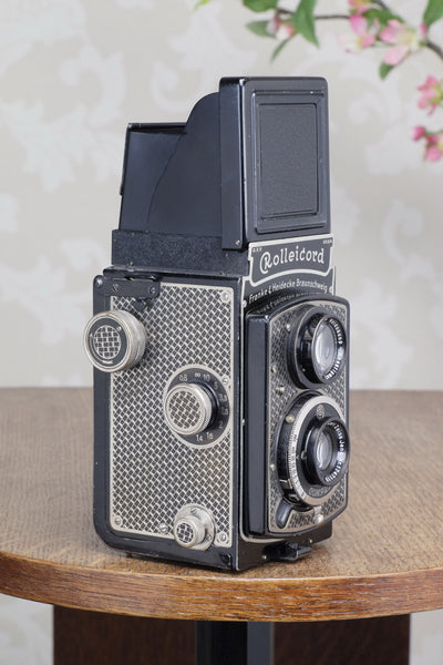 1936 Art-Deco Nickel-plated Rolleicord CLA’d Freshly Serviced! - Frank & Heidecke- Petrakla Classic Cameras