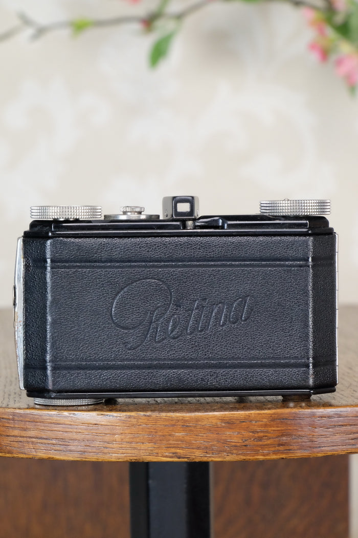 SUPERB! 1935 Black Kodak Retina I, CLA'd, Freshly Serviced! - Kodak- Petrakla Classic Cameras
