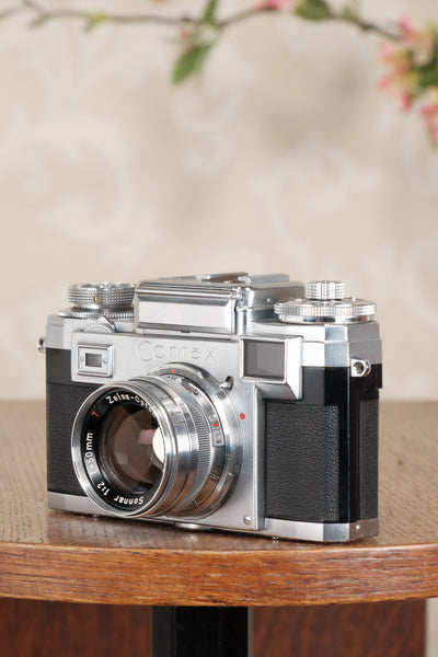 Superb! 1956 Zeiss Ikon Contax IIIa with Zeiss 50mm Sonnar lens, CLA'd, Freshly Serviced! - Zeiss-Ikon- Petrakla Classic Cameras