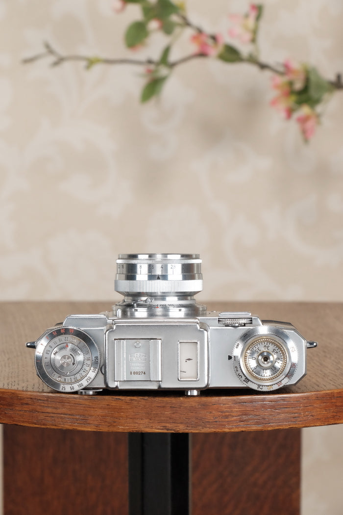 Superb! 1956 Zeiss Ikon Contax IIIa with Zeiss 50mm Sonnar lens, CLA'd, Freshly Serviced! - Zeiss-Ikon- Petrakla Classic Cameras
