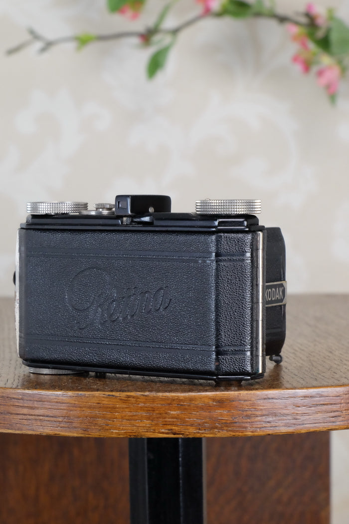 SUPERB! 1935 Black Kodak Retina I, CLA'd, Freshly Serviced! - Kodak- Petrakla Classic Cameras