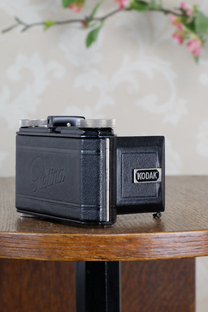 SUPERB! 1935 Black Kodak Retina I, CLA'd, Freshly Serviced! - Kodak- Petrakla Classic Cameras