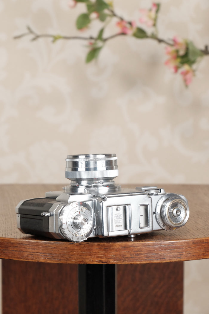 Superb! 1956 Zeiss Ikon Contax IIIa with Zeiss 50mm Sonnar lens, CLA'd, Freshly Serviced! - Zeiss-Ikon- Petrakla Classic Cameras