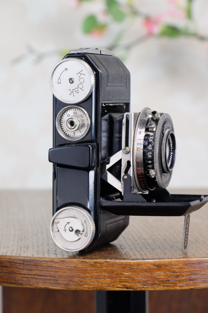 SUPERB! 1935 Black Kodak Retina I, CLA'd, Freshly Serviced! - Kodak- Petrakla Classic Cameras