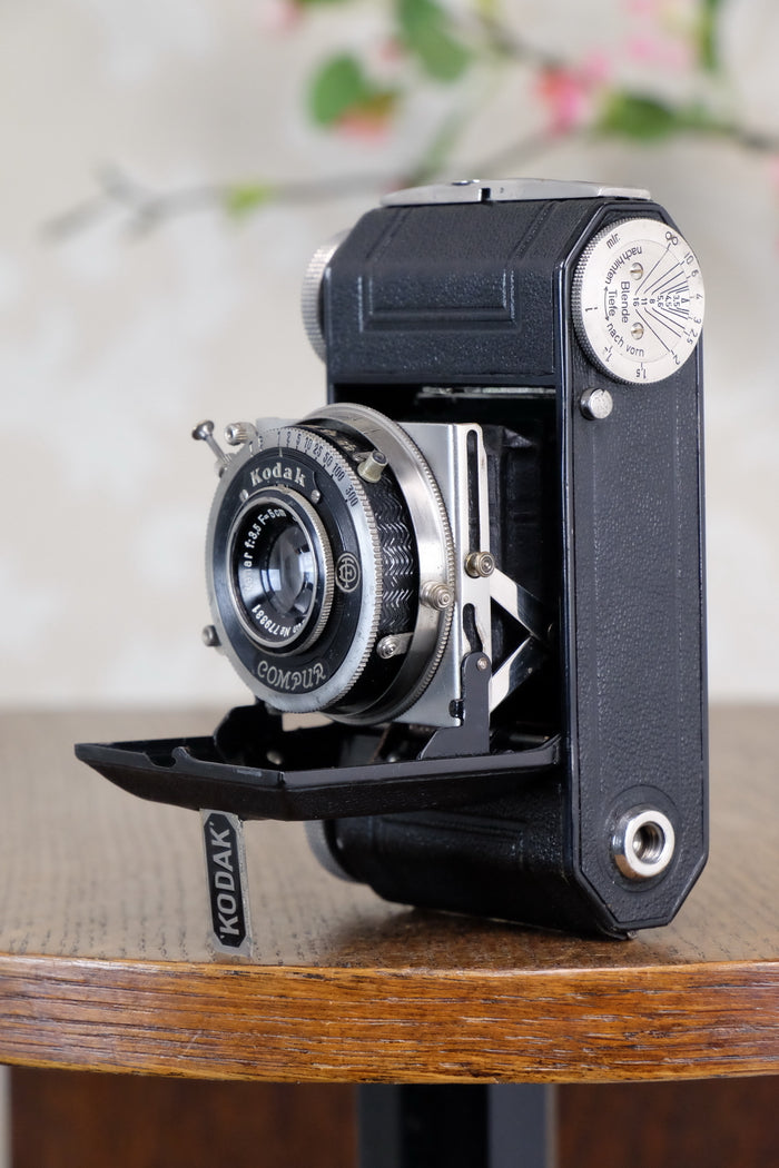 SUPERB! 1935 Black Kodak Retina I, CLA'd, Freshly Serviced! - Kodak- Petrakla Classic Cameras