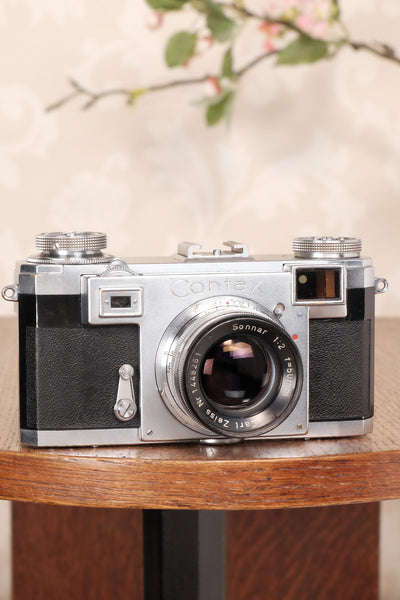 1952 Zeiss Ikon Contax IIa with Lens and Original Leather Case, Freshly serviced, CLA’d - Zeiss-Ikon- Petrakla Classic Cameras