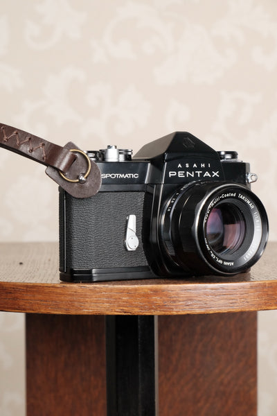 One brown leather wrist strap for vintage cameras. Free Shipping! - Petrakla Classic Cameras- Petrakla Classic Cameras