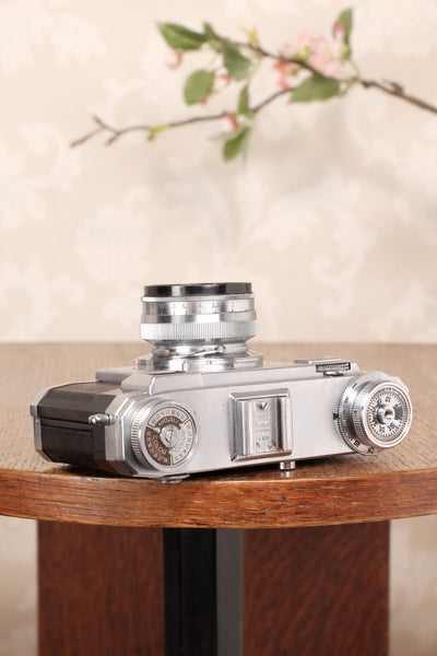 1952 Zeiss Ikon Contax IIa with Lens and Original Leather Case, Freshly serviced, CLA’d - Zeiss-Ikon- Petrakla Classic Cameras