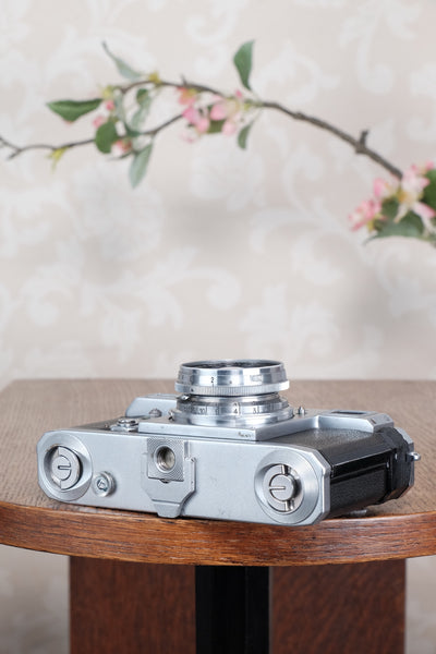 Superb! 1938 Zeiss Ikon Contax II with 50mm Zeiss Sonnar lens, Freshly Serviced!