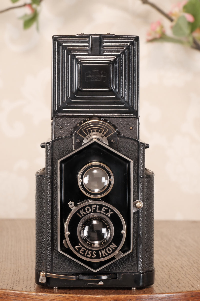 Original 1934 , Zeiss-Ikon Art Deco “Coffee-can” Ikoflex, 850/16, CLA'd  Freshly Serviced! - Zeiss-Ikon- Petrakla Classic Cameras