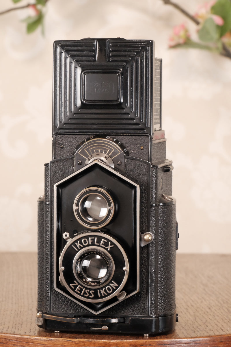 Original 1934 , Zeiss-Ikon Art Deco “Coffee-can” Ikoflex, 850/16, CLA'd  Freshly Serviced! - Zeiss-Ikon- Petrakla Classic Cameras