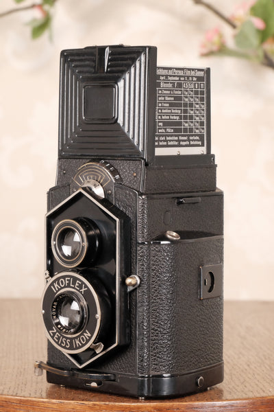 Original 1934 , Zeiss-Ikon Art Deco “Coffee-can” Ikoflex, 850/16, CLA'd  Freshly Serviced! - Zeiss-Ikon- Petrakla Classic Cameras