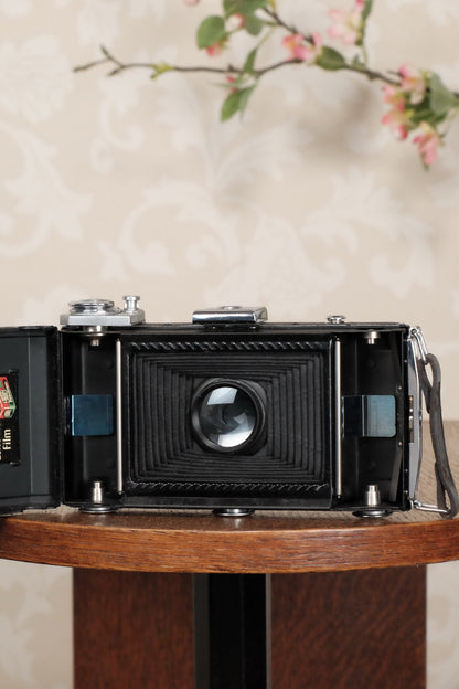 Superb! 1937 Zeiss-Ikon Ikonta 6x9 Folding Camera, Tessar lens, CLA'd, Freshly Serviced! - Zeiss-Ikon- Petrakla Classic Cameras