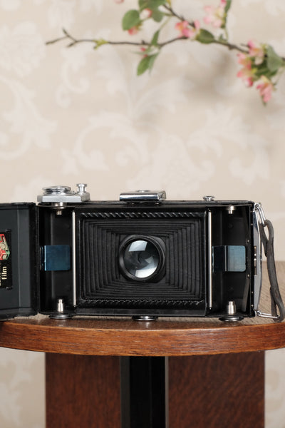 Superb! 1937 Zeiss-Ikon Ikonta 6x9 Folding Camera, Tessar lens, CLA'd, Freshly Serviced! - Zeiss-Ikon- Petrakla Classic Cameras