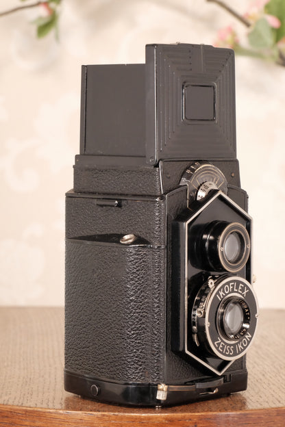 Original 1934 , Zeiss-Ikon Art Deco “Coffee-can” Ikoflex, 850/16, CLA'd  Freshly Serviced! - Zeiss-Ikon- Petrakla Classic Cameras