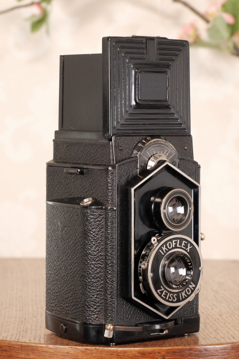 Original 1934 , Zeiss-Ikon Art Deco “Coffee-can” Ikoflex, 850/16, CLA'd  Freshly Serviced! - Zeiss-Ikon- Petrakla Classic Cameras