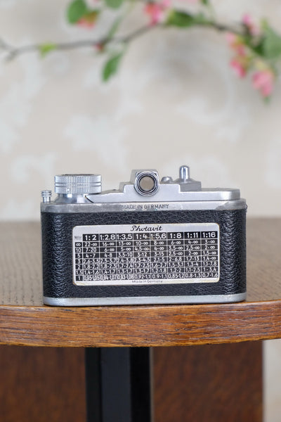 1947 Photavit Subminiature Camera, CLA'd, Freshly Serviced! - Photavit- Petrakla Classic Cameras
