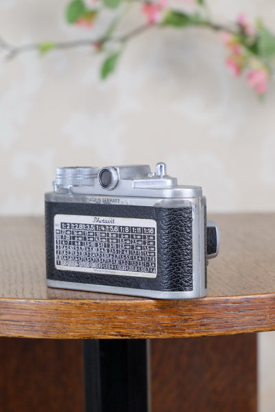 1947 Photavit Subminiature Camera, CLA'd, Freshly Serviced! - Photavit- Petrakla Classic Cameras