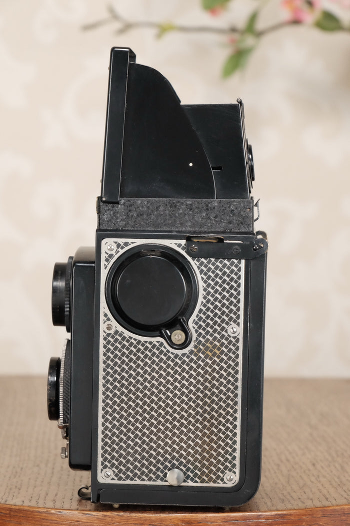 Superb! 1934 Art-Deco Nickel-plated Rolleicord CLA’d, Freshley Serviced! - Frank & Heidecke- Petrakla Classic Cameras