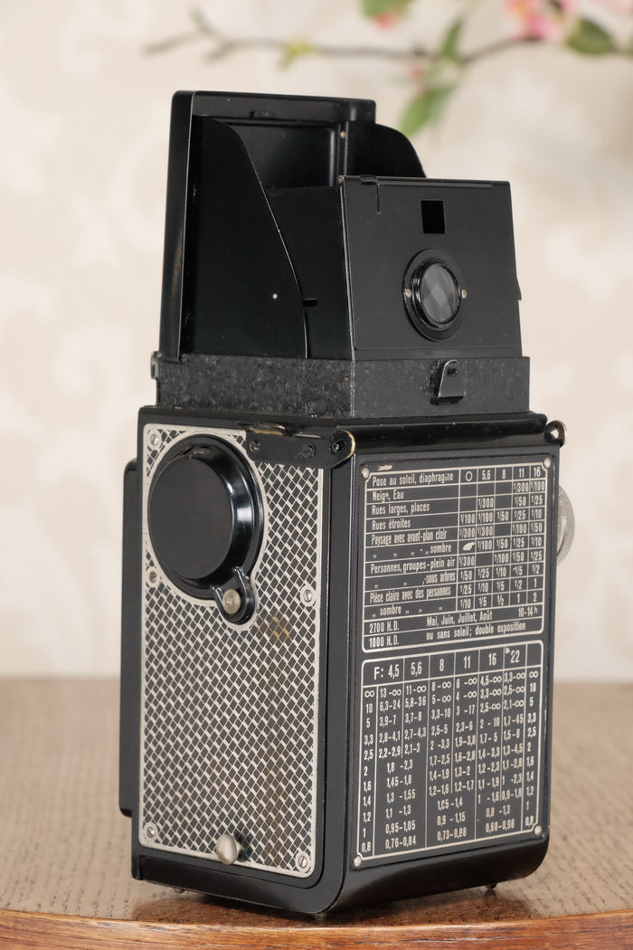 Superb! 1934 Art-Deco Nickel-plated Rolleicord CLA’d, Freshley Serviced! - Frank & Heidecke- Petrakla Classic Cameras