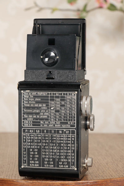 Superb! 1934 Art-Deco Nickel-plated Rolleicord CLA’d, Freshley Serviced! - Frank & Heidecke- Petrakla Classic Cameras