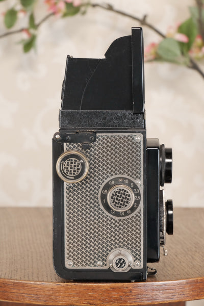 Superb! 1935 Art-Deco Nickel-plated Rolleicord  CLA’d, Freshley Serviced! - Frank & Heidecke- Petrakla Classic Cameras