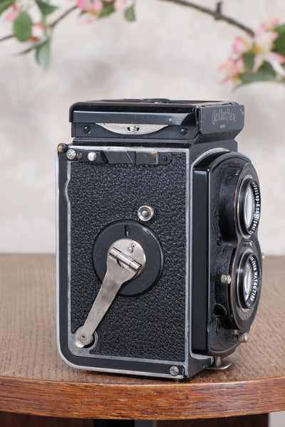 Superb! 1936 Old Standard Rolleiflex with original leather case, Freshly Serviced, CLA’d