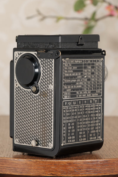 Superb! 1934 Art-Deco Nickel-plated Rolleicord CLA’d, Freshley Serviced! - Frank & Heidecke- Petrakla Classic Cameras