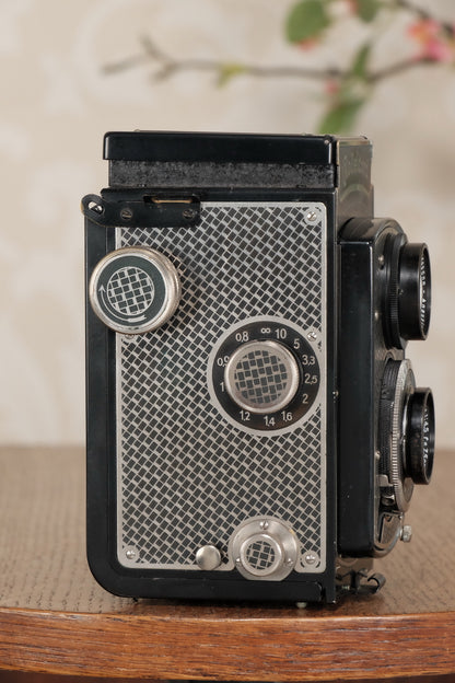 Superb! 1934 Art-Deco Nickel-plated Rolleicord CLA’d, Freshley Serviced! - Frank & Heidecke- Petrakla Classic Cameras