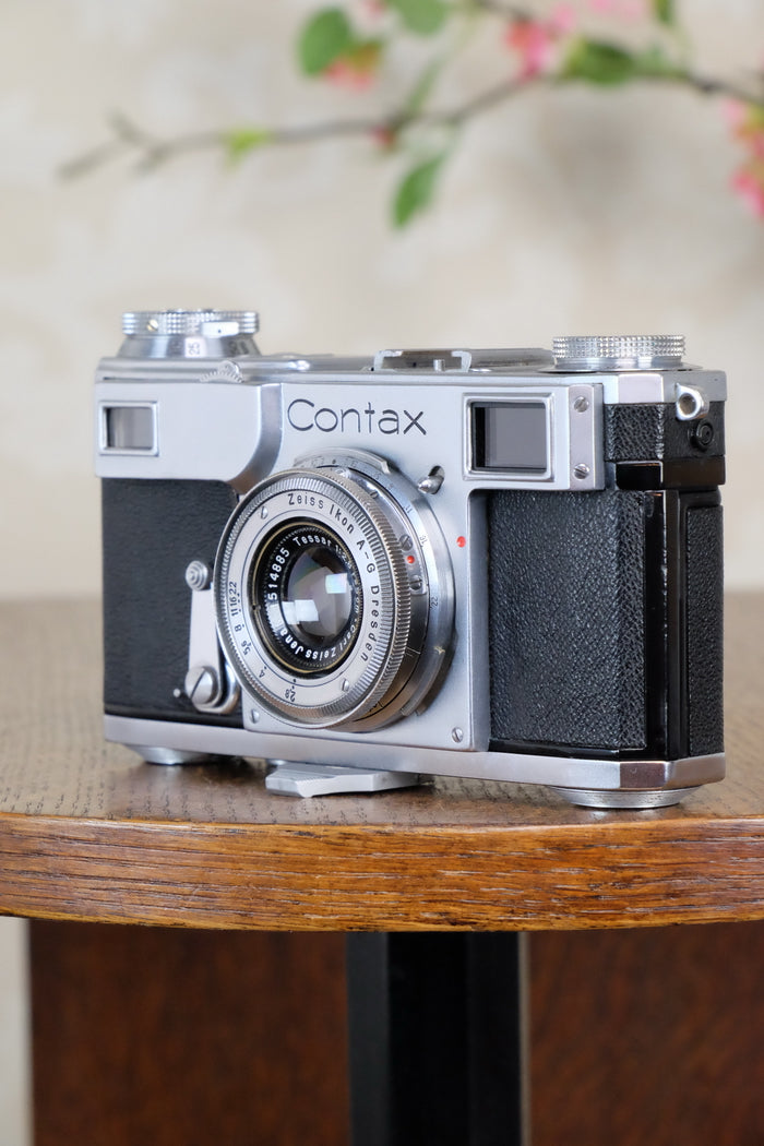 Excellent! 1938 Zeiss Ikon Contax II, CLA'd, Freshly Serviced! - Zeiss-Ikon- Petrakla Classic Cameras