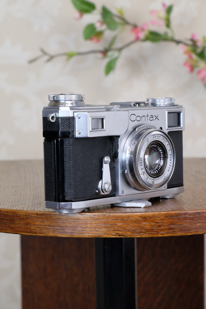 Excellent! 1938 Zeiss Ikon Contax II, CLA'd, Freshly Serviced! - Zeiss-Ikon- Petrakla Classic Cameras